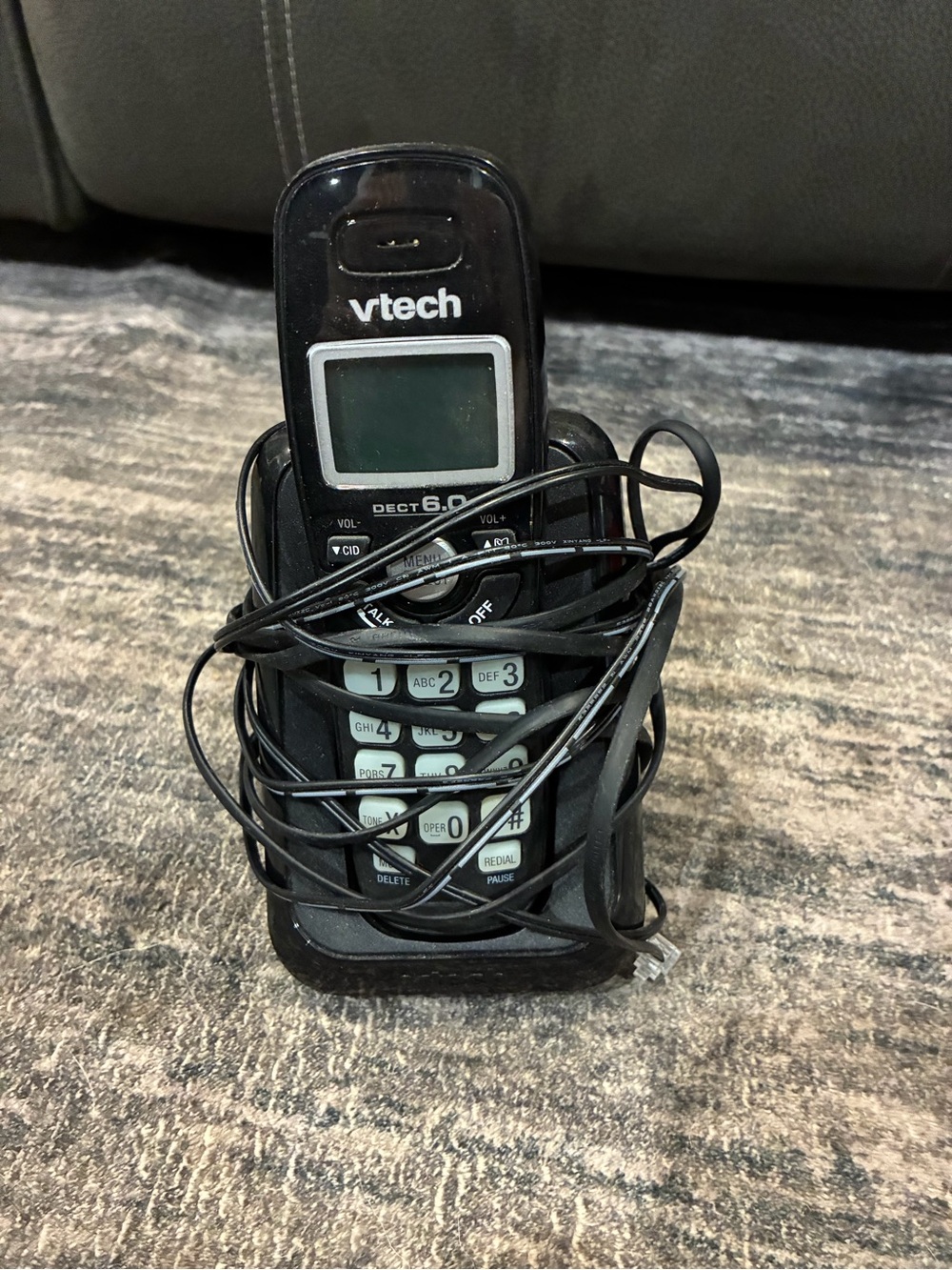 VTech DECT 6.0 Cordless Phone - Black